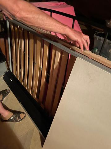 Bedframe + 2 Lattenbodems 180x200cm - afbeelding 3