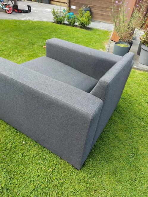 Antracietgrijze Fauteuil, Huis en Inrichting, Fauteuils, Gebruikt, Stof, 75 tot 100 cm, 75 tot 100 cm, Ophalen