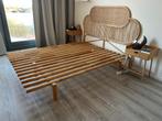 Futon bamboe bed 160cm, Huis en Inrichting, Ophalen, Overige materialen, Gebruikt, Bruin