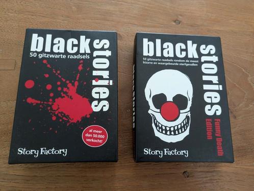 Black Stories - Origineel & Funny Death Edition (NL), Hobby en Vrije tijd, Gezelschapsspellen | Kaartspellen, Zo goed als nieuw