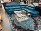 Prachtig blauw hoekbank, Ophalen, Zo goed als nieuw
