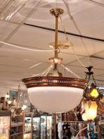 Art Deco Plafondlamp, Huis en Inrichting, Lampen | Hanglampen, Ophalen, Gebruikt, Glas, Minder dan 50 cm