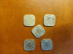 Nederland 5 Cent 1913/14/29/33/40, Postzegels en Munten, Munten | Nederland, Ophalen, Koningin Wilhelmina, Overige waardes, Losse munt