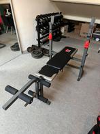 Halterbank/ leg extension/ leg curl, Ophalen, Zo goed als nieuw, Metaal, Krachtstation