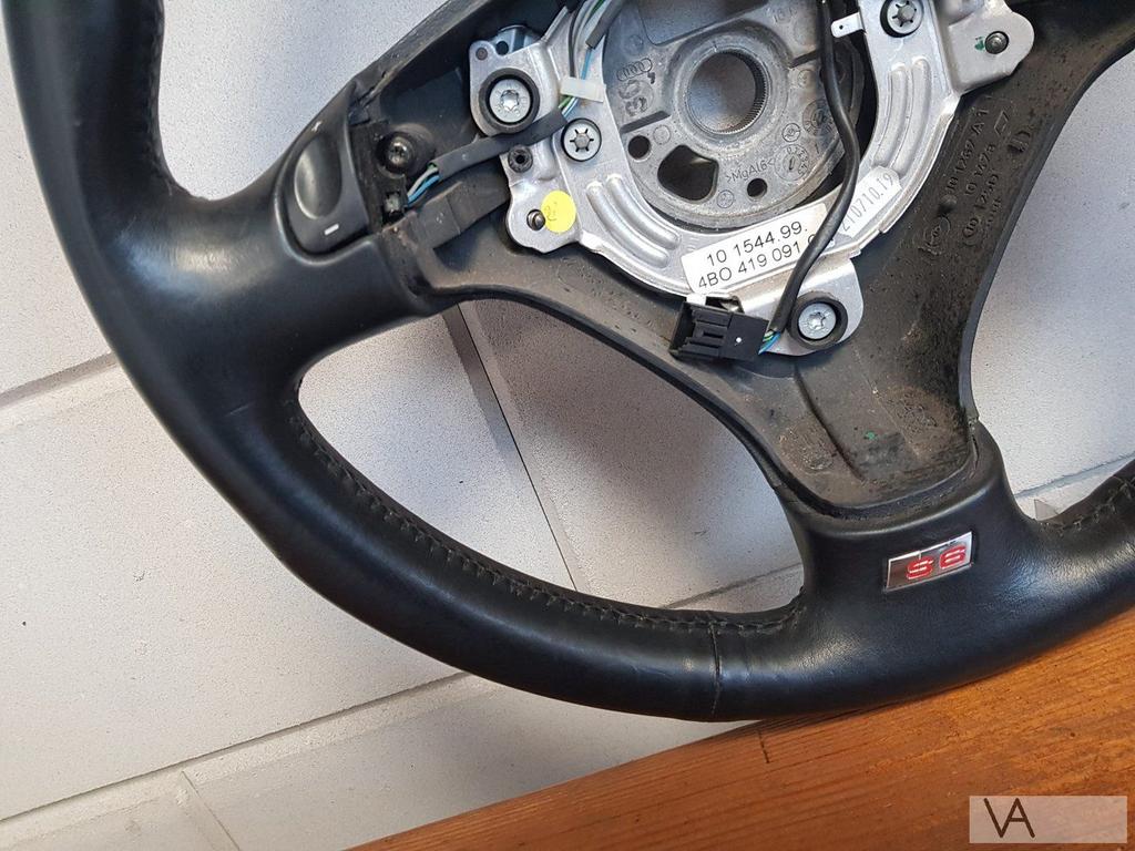 Audi A6 s6 rs6 1996 - 2004 lederen stuur knoppen flippers, Ophalen of Verzenden, Gebruikt, Audi