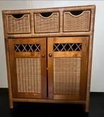 Rieten kastje met lades, Huis en Inrichting, Kasten | Ladekasten, Ophalen, Gebruikt, 50 tot 100 cm, 3 of 4 laden