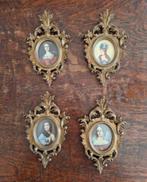 Set van 4 Sierlijke Barok Kuiflijstjes/Schilderijtjes, Ophalen of Verzenden