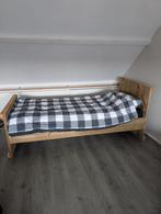 Bed steigerhout, Ophalen, 90 cm, Eenpersoons, Steigerhout