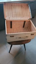 Vintage Koffer - Grijs +/_55x24x37, Antiek en Kunst, Ophalen of Verzenden