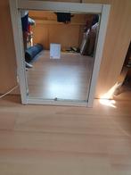 spiegel met ahorn lijst en verlichting, Ophalen, Zo goed als nieuw, Minder dan 100 cm, Rechthoekig