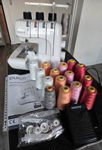 Te koop (Quigg) Lockmachine + draagtas en garen, Ophalen, Lockmachine, Overige merken