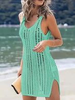 Mintgroene Gehaakte Strandjurk Maat XL, Kleding | Dames, Badmode en Zwemkleding, Ophalen of Verzenden, Nieuw, Groen, Overige typen