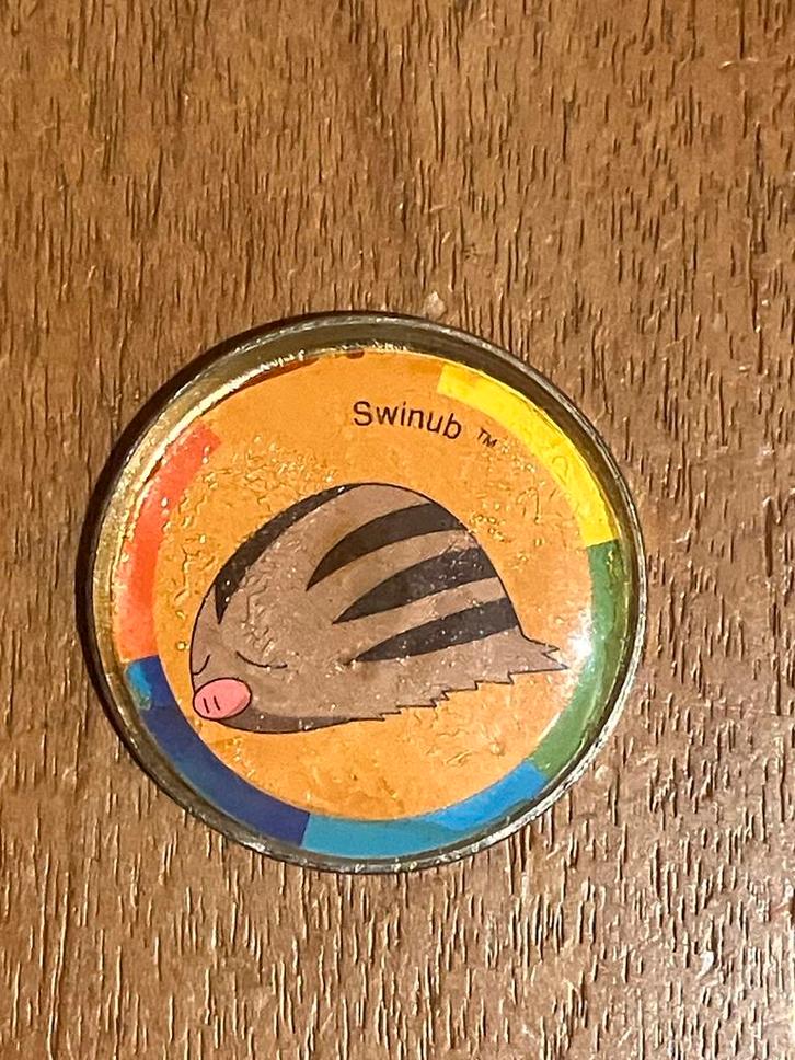 Pokémon Swinub POG / TAZO / Munt, Hobby en Vrije tijd, Verzamelkaartspellen | Pokémon, Gebruikt, Overige typen, Ophalen of Verzenden
