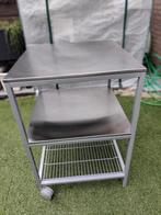 roestvrij stalen keukentrolley, Ophalen, 50 tot 100 cm, Zo goed als nieuw, Minder dan 100 cm