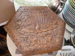 Oude Indische doos Garuda 20 x 18 cm teak, Ophalen of Verzenden