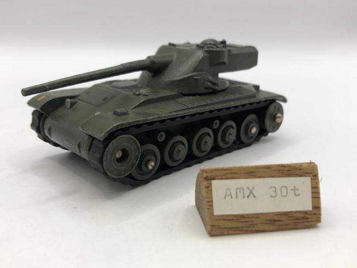 Dinky Toys 80C Char AMX 30t groen -GOED- M11, Hobby en Vrije tijd, Modelauto's | 1:43, Gebruikt, Overige typen, Dinky Toys, Ophalen of Verzenden