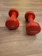 2 dumbbells 3kg Tunturi rood, Ophalen, Nieuw, Benen, Dumbbell