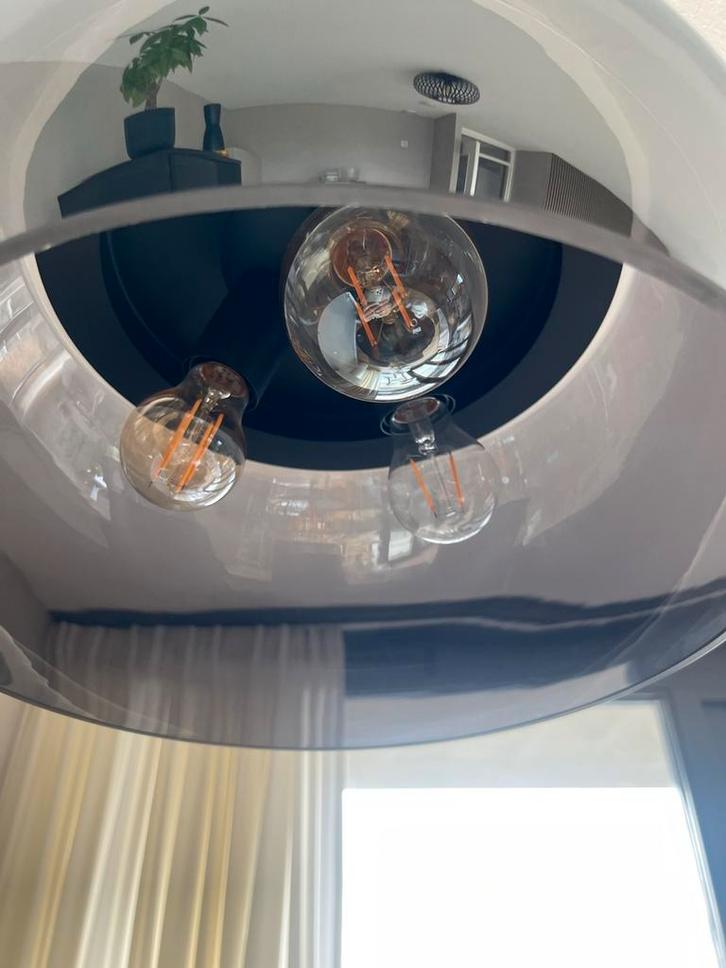 Glazen Hanglamp met Spiegeleffect - Richmond Stijl, Huis en Inrichting, Lampen | Hanglampen, Zo goed als nieuw, 50 tot 75 cm, Glas