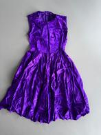 Paarse glans jurk maat L, Maat 38/40 (M), Paars, Ophalen of Verzenden, Onder de knie