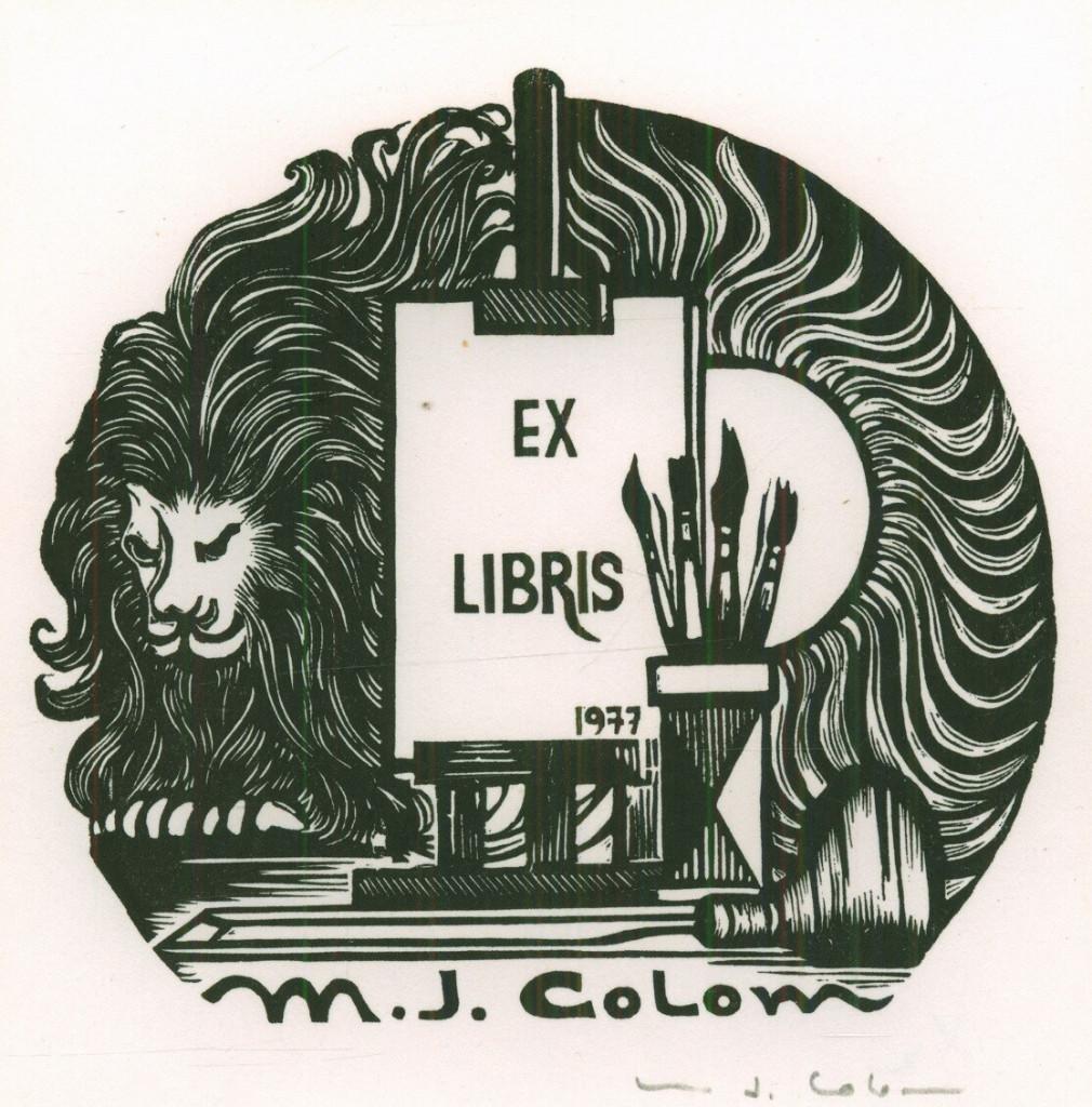 3144 Ex Libris Spanje : Maria Josefa Colom, 1977, Verzenden