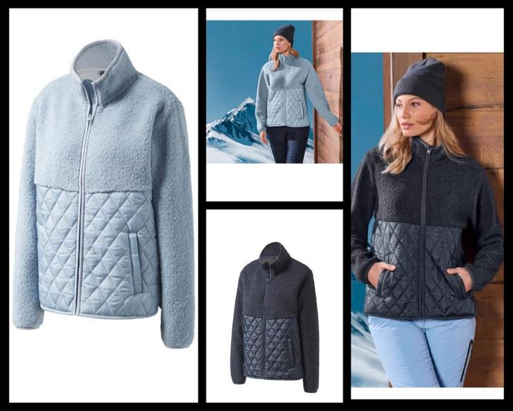 Jas/vest NIEUW ! in 2 kleuren Teddystof met rits maat 44/46, Kleding | Dames, Grote Maten, Nieuw, Jas of Mantel, Blauw, Ophalen of Verzenden