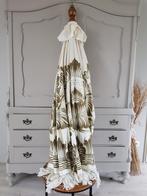 Todo Bien Balinese parasol crème & goud 280 cm + hoes, Ophalen of Verzenden, Gebruikt, 2 tot 3 meter, Parasolvoet