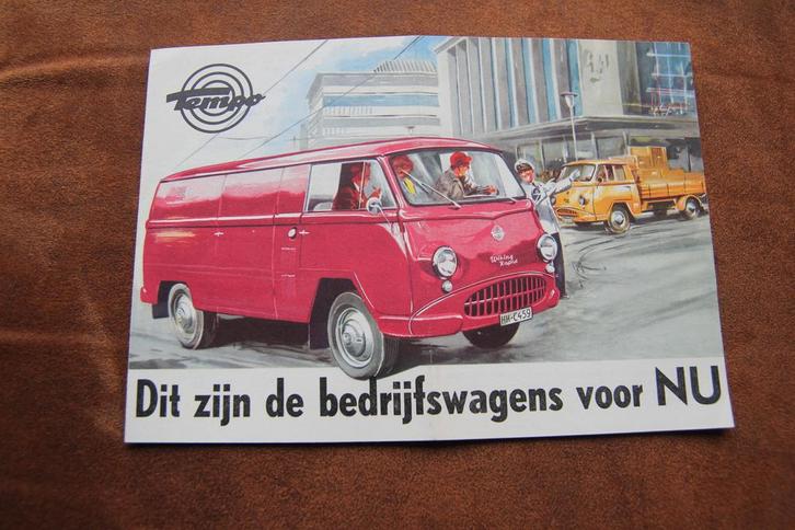 Tempo wagens Bedrijfswagens Viking, Boeken, Auto's | Folders en Tijdschriften, Gelezen, Overige merken, Ophalen of Verzenden