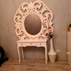 Barok Spiegel, Tafel, (gratis erbij Kandelaar & Hanglamp), Huis en Inrichting, Ophalen, Barok, 100 tot 150 cm, Zo goed als nieuw