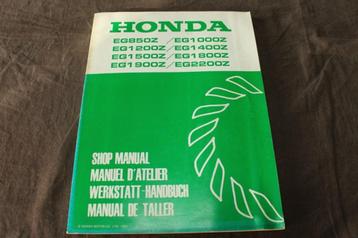 Honda EG850Z EG1000 1200 - 2200 1982 generator shop manual beschikbaar voor biedingen