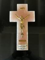 Marmeren crucifix uit Lourdes, jaren ‘50, Ophalen of Verzenden, Christendom | Katholiek