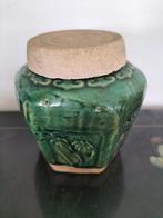 Antieke gemberpot met deksel Chinees, Antiek en Kunst, Ophalen of Verzenden