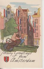 002 Amsterdam Bevrijding Greetings from Amsterdam B3, Verzenden, 1940 tot 1960, Ongelopen, Noord-Holland