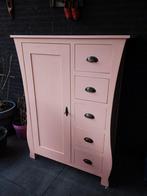 Unieke vintage roze meidenkast meisjeskamer  babykamer, 105 cm of meer, Minder dan 50 cm, Ophalen of Verzenden, Zo goed als nieuw