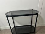 side table  80 cm zgan, 50 tot 100 cm, Ophalen of Verzenden, Zo goed als nieuw, Glas