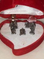 Zilverkleurig Miniatuur kerststal  in Hartvormige Doos, Ophalen of Verzenden, Nieuw