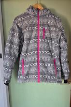 Ski jas Mountain Peak maat 176. Zwart/wit/roze.  Nieuwstaat, Kinderen en Baby's, Kinderkleding | Maat 176, Zo goed als nieuw, Jas