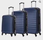 3 delig kofferset ABS of POLYESTER voor € 95 (NIEUW), Sieraden, Tassen en Uiterlijk, Koffers, Wieltjes, Ophalen of Verzenden, Hard kunststof