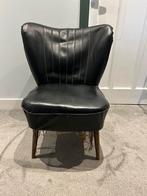Cocktail stoel zwart, Huis en Inrichting, Fauteuils, Ophalen, Gebruikt, Minder dan 75 cm, Vintage