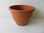 Kunststof terracotta bloempot, terraspot diameter 25 cm, 25 tot 40 cm, Kunststof, Tuin, Rond