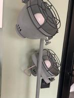 Stoere industriële grijze vloer lamp, dimbaar, Ophalen, Zo goed als nieuw
