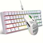 Gloednieuwe HXSJ toetsenbord (68 toets) + muis, Ergonomisch, Nieuw, Ophalen of Verzenden, Qwerty