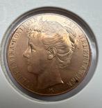 Nederland. Inhuldigingspenning Wilhelmina 1898, Postzegels en Munten, Ophalen of Verzenden, Brons, Nederland