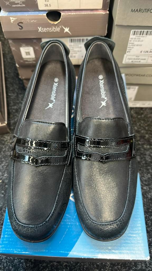 5) leren instappers van Xsensible maat 38,5 41, Kleding | Dames, Schoenen, Nieuw, Instappers, Zwart, Ophalen of Verzenden