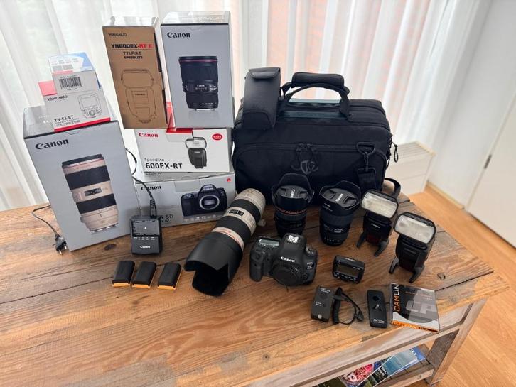 Canon EOS 5D Mark IV uitgebreide professionele foto set, Audio, Tv en Foto, Fotocamera's Digitaal, Zo goed als nieuw, Spiegelreflex