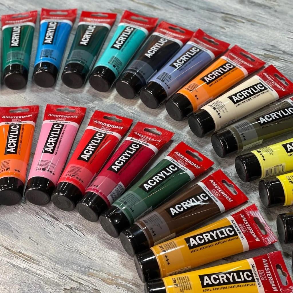 Amsterdam Acrylverf, tubes van 120ml in ruim 70 kleuren, Hobby en Vrije tijd, Schilderen, Nieuw, Acrylverf, Ophalen of Verzenden