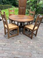 Antieke Eettafel met 4 Stoelen, Ophalen