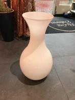 Mooie decoratieve witte vaas, Ophalen, 50 tot 75 cm, Wit, Glas