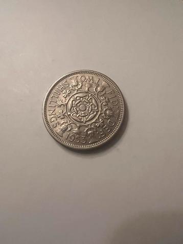 Two Shillings 1953 - Elizabeth II beschikbaar voor biedingen