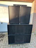 APG Audio set 2x dubbel 15” sub & Coaxial 12” hoog, Ophalen, 120 watt of meer, Subwoofer, Overige merken