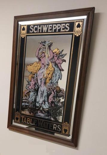 Prachtige spiegel van Schweppes Table Waters. € 95,00 beschikbaar voor biedingen